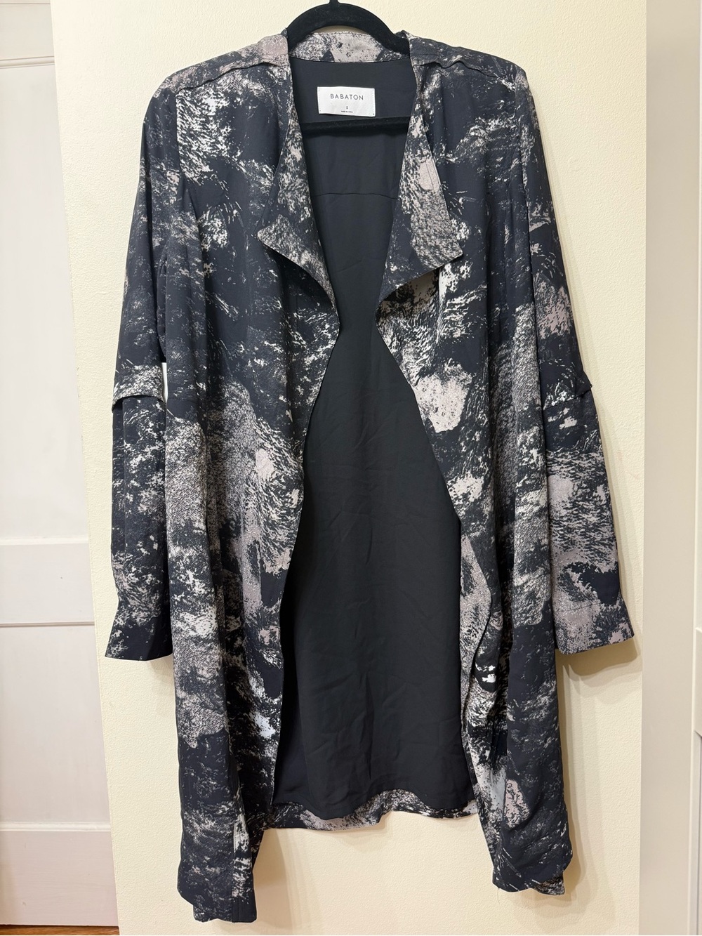 Babaton S Quincey Jacket Open Draped Trench Kimono Office Preppy Fall Aritzia